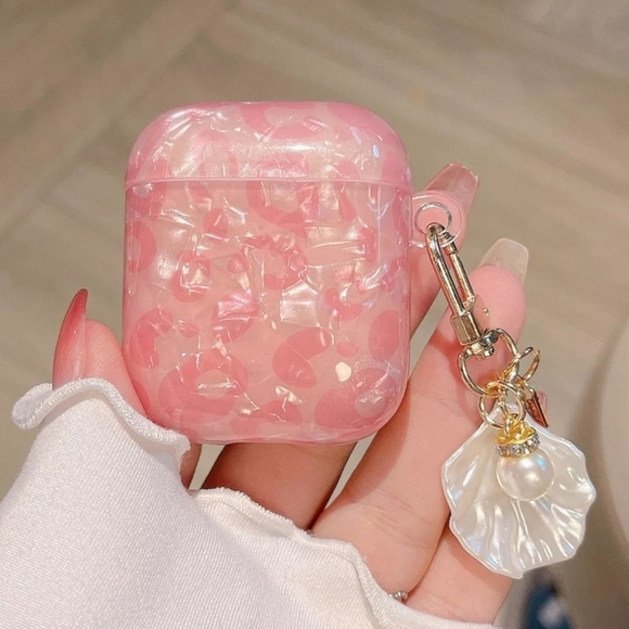 Airpods case Cover Airpods Pro Case Cover Airpods 3rd Gen Case Cover Pink Pearl - Picture 1 of 7